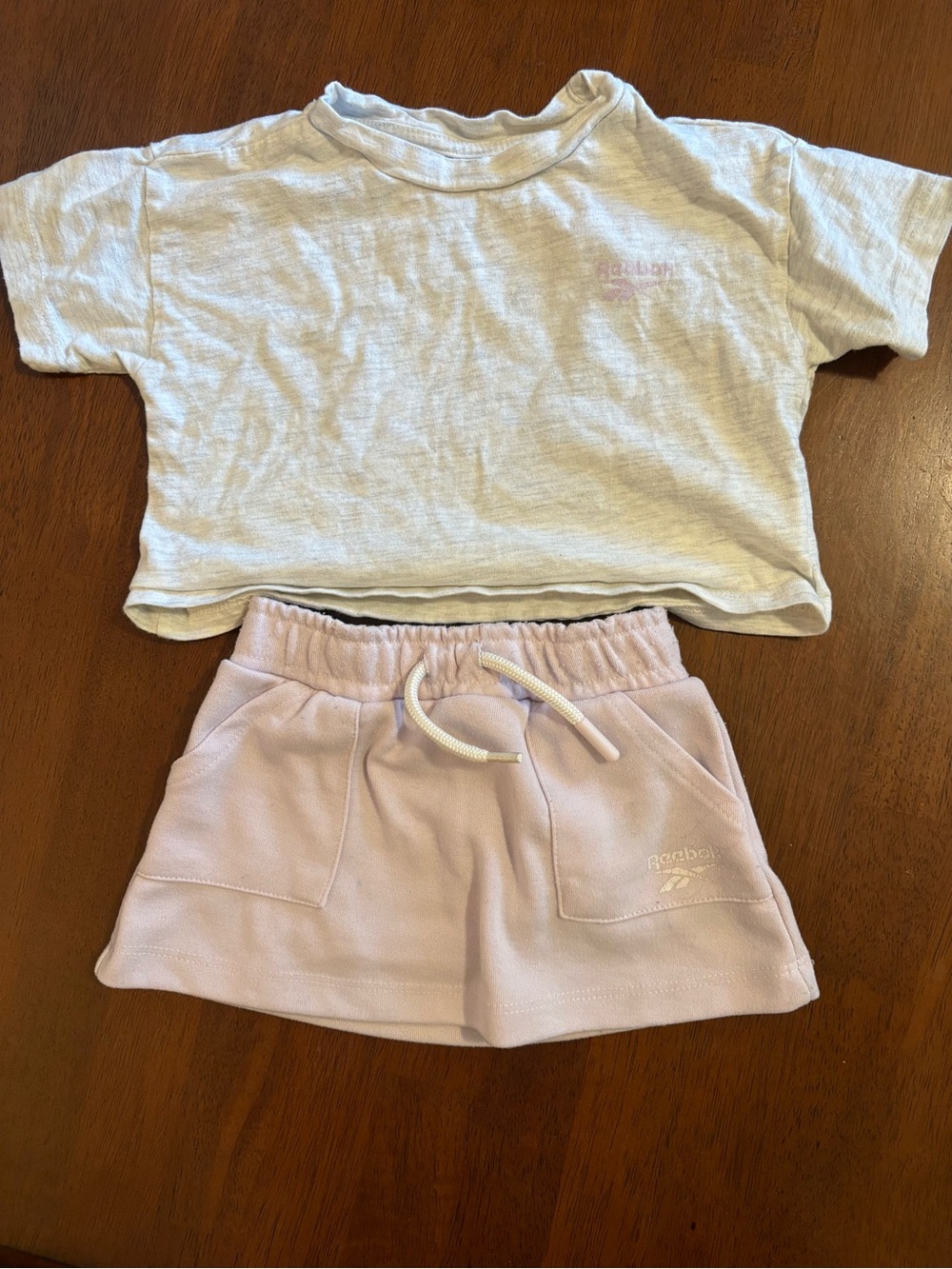 Reebok Light Pink Girls' Pull-On Athletic Shorts